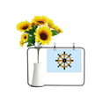 thumbnail image 1 of Summer Sail Rudder Pixel Art Deco Fashion Artificial Sunflower Vases Bottle Blessing Card, 1 of 3