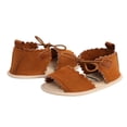 thumbnail image 4 of Baby Sandals Summer Baby Girls Solid Color Soft Sole Shoes, 4 of 6