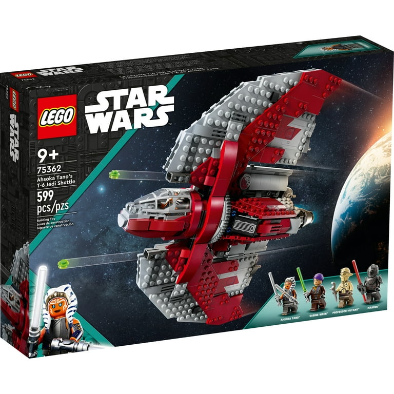 LEGO Star Wars Ahsoka Tano s T 6 Jedi Shuttle Playset TV Series Inspired Includes 4 Figures 75362 Walmart