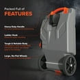thumbnail image 6 of Camco Rhino 28-Gallon Portable RV Tote Tank, Oversized Wheels, Steel Tow Adapter, Gray (39004), 6 of 11