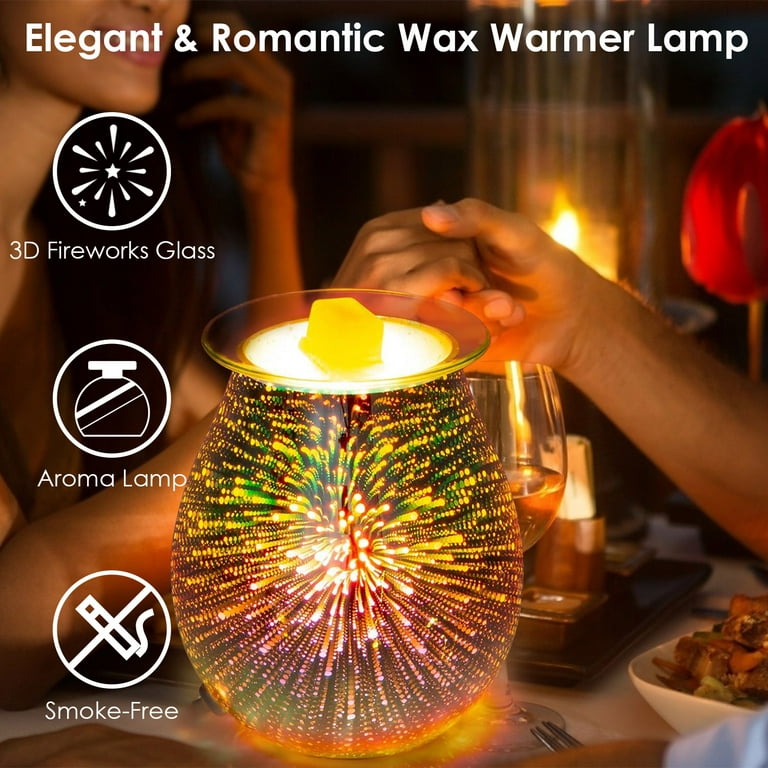 VP Home Ceramic Wall Plug-in Wax Warmer for Scented Wax - Electric  Fragrance Warmer for Essential Oils, Candle Wax Melts, and Tarts - Night  Light 