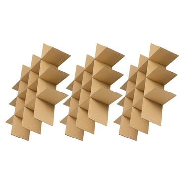 Zehuanyu 18Pcs Glass Dividers For Moving Boxes Cardboard Moving Box Dividers Dish Packing Moving Boxes Corrugate Dividers Fits In Box For Packing Shipping Khaki