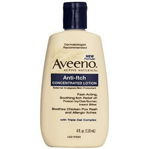 Aveeno Anti-Itch Concentrated lotion w/ Triple Oat Complex 4 oz, 4-Pack