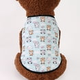 thumbnail image 4 of NIBOLOG Puppy T-Shirt Cartoon Printing Adorable Polyester Two-legged Dog Vest Blouse for Daily Life, 4 of 8