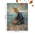 thumbnail image 3 of Girl in Front of Huge Wave Canvas Print, Wall Art for Living Room Bedroom Office Hotel Cafe Hallway, 3 of 8