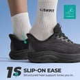 thumbnail image 2 of ALLSWIFIT Women's Slip-On Walking Shoes | Hands-Free Cushioned Sneakers with Arch Support for Running, Gym, Tennis & Everyday Comfort, 2 of 9