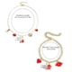 thumbnail image 3 of Eoozwa 2 Packs Valentine's Day Jewelry for Women Romantic Gift Gold Alloy Necklace and Bracelet with Heart Lip Bow Charm Adjustable Chain Anniversary Date Night Party, 3 of 6