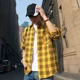 thumbnail image 2 of Camisas y blusas hawaianas a cuadros rojas para hombre, ropa de hip hop, informales, baratas, de marca, con mangas, moda 2024, Hipster SI, 2 of 5