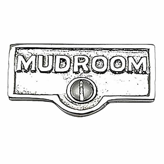Switch Plate Tags MUDROOM Name Signs Labels Chrome Brass Traditional Engraved Wall Light Switch Cover Labels | Renovators Supply