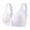 B1_Silver, variant on VISALY Daisy Bras for Older Women Front Closure Wireless Push Up Bras Full Coverage Bralettes Convenient Front Closure Bras Mid Buttons Closure Bra Front Snap Bra Seamless Bra Beige 36