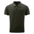 thumbnail image 4 of YAYUBA Mens Polo Shirts Short Sleeve Classic Button V Neck Big and Tall Tie-Dye Golf Polo T Shirts Quick Dry Classic Fit Comfy Work Short Sleeve, 4 of 5