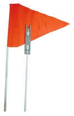 SUNLITE BICYCLE SAFETY FLAG 72in ORANGE 2-Piece BIKE AXLE MOUNT HIGH VISIBILITY