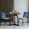 thumbnail image 4 of TSOVTHRID Butterfly Moon Starry Night Print Chair Back Cover for Dining Room Chairs Back Slipcovers Stretchable Removable Dining Chair Cover for Kitchen Hotel Party Decor, Set of 6, 4 of 7