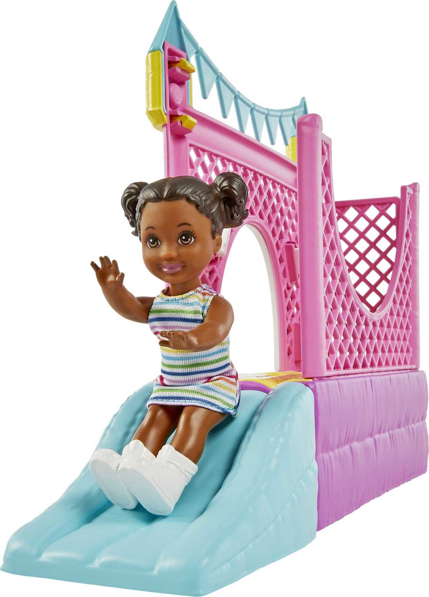 Barbie Skipper Babysitters Inc Bounce House Playset, Skipper Doll, Toddler Small Doll & Accessories - image 4 of 7