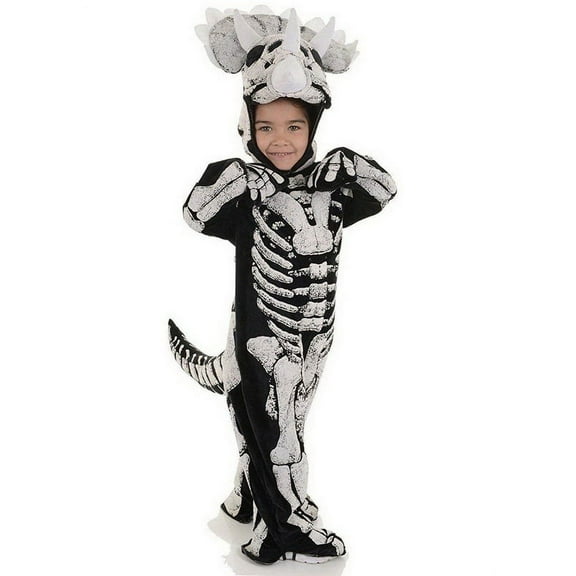 Underwraps Dinosaur Triceratops Skeleton Child Costume, Medium Unisex