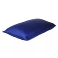 thumbnail image 5 of 2 pieces satin silk pillowcase Deluxe standard large King size home sofa bedding protective cover, 5 of 7