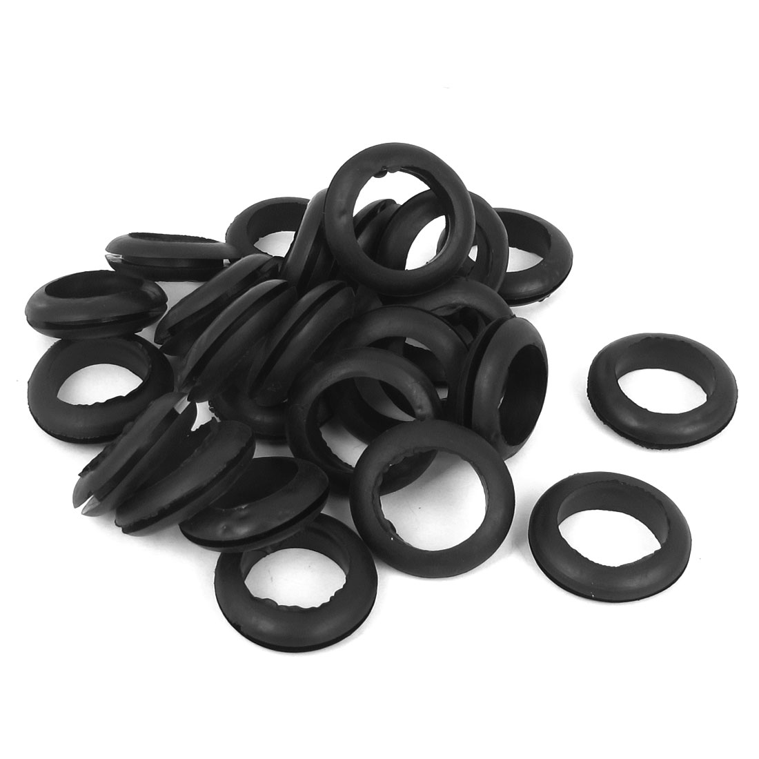 20mm Inner Dia Rubber Electrical Dual Side Bar Wire Grommets Gasket