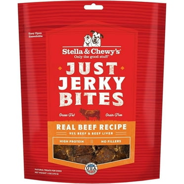 Stella & Chewy's Just Jerky Bites Real Beef Recipe Dog Treats, 6 oz. Bag