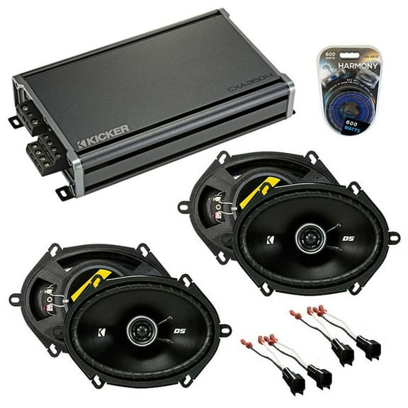 Fits Ford Mustang 2005-2009 Factory Speaker Upgrade Kicker (2) DSC68 & CXA360.4