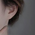 thumbnail image 4 of Pendientes de plata de ley S999 con circonitas, diseño de nicho de verano para mujer, pendientes de plata pura de alta calidad con perforación en la oreja, 4 of 5