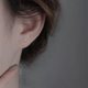 thumbnail image 4 of Pendientes de plata de ley S999 con circonitas, diseño de nicho de verano para mujer, pendientes de plata pura de alta calidad con perforación en la oreja, 4 of 5