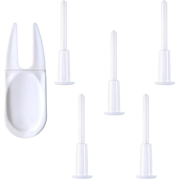 6 Pcs Exercise Ball Plug Replacement Kit Yoga Ball Fitness Exercise Ball Air Stopper Plug Pin Adapter Kit for Fitness Exercise Ball Inflatable Bed Pool