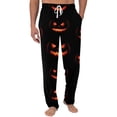 thumbnail image 4 of Domuza Halloween Pajamas for Men Casual Drawstring Elastic Waist Horror Novelty Print Pj Pants Relaxed Fit Cute Wide Leg Lounge Sleepwear M, 4 of 5