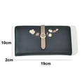 thumbnail image 2 of Cartera delgada plegable de cuero suave con bloqueo RFID para mujer, tarjetero con bolsillo, 2 of 5