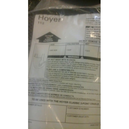 JOERNS HEALTHCARE Hoyer One Piece Polydura Sling w/Chains