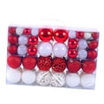thumbnail image 4 of yotijay 100 Pieces Christmas Balls Ornaments Pendant Drop Shatterproof Christmas Baubles Red and White, 4 of 9