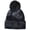 Dark Gray/Light Gray, variant on C.C Kids' Children's Winter Thick Knit Tie Dye Pom Cuff Beanie, Dark Gray/Light Gray