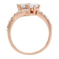 thumbnail image 5 of 1.98 ct Brilliant Round Cut Genuine Cultured Diamond VS1-VS2 I-J 14K Rose Gold Promise Wedding Statement Engagement Designer Ring size 7, 5 of 6
