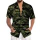 thumbnail image 1 of Camisas De Vestir Para Hombre Slim Fit Camisa a la para hombre, ocio, playa, hawaiano, manga corta, Top estampado, camiseta holgada de playa de verano (Camouflage, XXL), 1 of 5