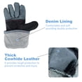 thumbnail image 4 of Ayamaya Bite Proof Gloves, Animal Handling Gloves Kevlar Reinforced Leather Padding Palm & Fingers for Snake Reptile Bird Handling Pet Training (14 in), 4 of 8