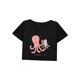thumbnail image 3 of Camiseta holgada con cuello redondo para mujer, Top corto de verano para viajar, deportes de acampada, mujer SG, 3 of 7