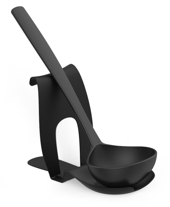 Mainstays Spoon Rest and Pot Lid Holder Black Metal