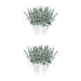 thumbnail image 3 of mmirethe Artificial Eucalyptus Stems Plastic Leaves Decor Xmas for Home 36 Pcs 38cm 2Set, 3 of 6