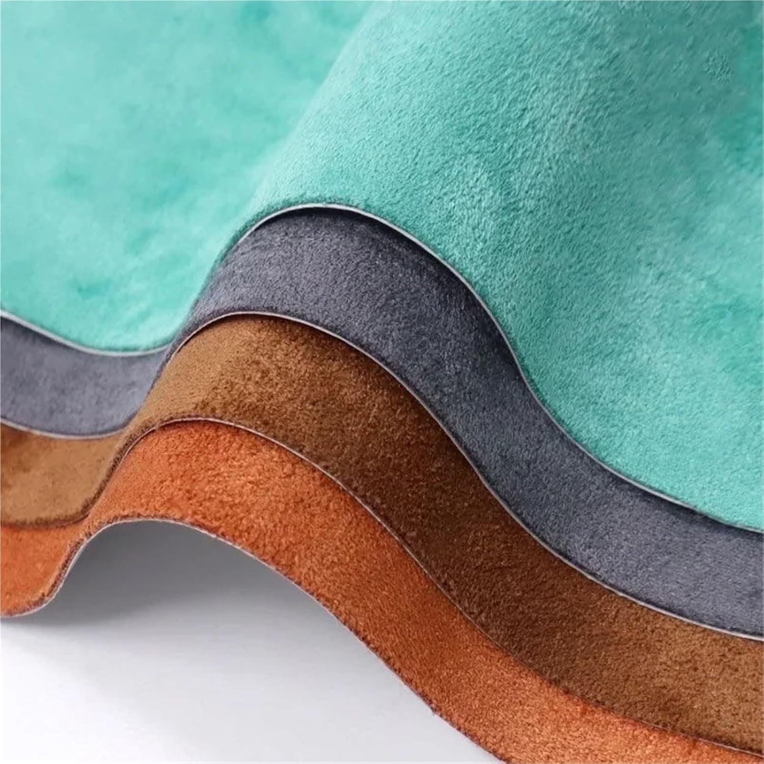 Faux Suede Fabric Self-Adhesive Suede Fabric Faux Leather for Car Interior and Furniture Repair for Sewing Crafts(Beige,50x150cm)