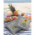 thumbnail image 3 of Farm Sunflowers with You Are My Sunshine Outdoor Pillow Covers Set of 2, Decorative Waterproof Throw Pillow Case, Grey Cotton Linen Soft Cozy Cushion Pillowcases, 3 of 6