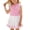 Light Pink, variant on Girls 2 Piece Outfits Short Sleeve Cute Tee and Pants Summer Clothing Sets Crewneck Tees Shorts Playwear Sets 2026 Sweatsuits