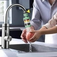 thumbnail image 3 of Portable Two in One Faucet Farm Faucet 4 Hole Commercial Kitchen Faucet Extender Hose Kitchen down Faucet Head Child Proof Kitchen Faucet Faucet Filters Enhance Your Tap Water Quality, 3 of 3