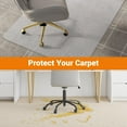 thumbnail image 4 of Office Chair Mat for Carpet Floors, 45'' x 53'' Computer Desk Chair Mat for Carpeted Floors, Easy Rolling for Office on Carpets Anti-Slip Carpet Protector for Rolling Work and Gaming Chairs, 4 of 7