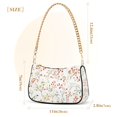 thumbnail image 3 of FORMRS Womens Shoulder Bag with Chain Strap Clutch Purse Cute Tote Handbag, Small Floral Pattern, 3 of 7