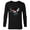 Black, variant on Marvel Daredevil Super Hero Comic Art Streak DD Logo 3 Faces - Long Sleeve T-Shirt for Men - Customized-White