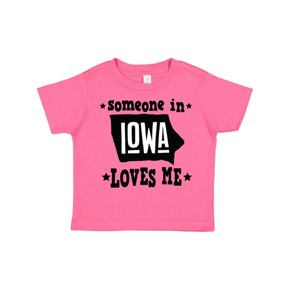 Inktastic Someone in Iowa Loves Me Souvenir Boys or Girls Toddler T-Shirt