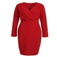 thumbnail image 3 of Robe de Soirée Cocktail Bodycon Bandage Manches Longues pour Femme, 3 of 6