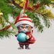 thumbnail image 5 of Adorno Navideño Divertido De Acrílico 2D Para Árbol De Navidad Adorno De Acrílico Con Gato Adorno De Acrílico Con Doble Impresión Colgante Navideño Divertido Regalo De Navidad Elefante Blanco Colgan, 5 of 8