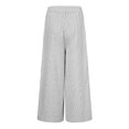 thumbnail image 5 of QYZEU Straight Pants for Women Women Summer Fashion High Waist Wide Leg Button Loose Casual Pants Ladies Business Casual Clothes Pants for Women Trendy White XL, 5 of 5