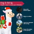 thumbnail image 2 of Joyfy 6 FT Christmas Inflatables Llama Outdoor Decorations,Llama Christmas Blow Ups Yard Christmas with Built-in LEDs for Holiday Party Garden Lawn Decor, 2 of 8