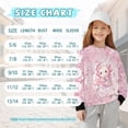 thumbnail image 7 of Xoenoiee Axolotl Cherry Blossom Print Girls Sweatshirt Lightweight Workout Pullover Athletic Long Sleeve Top for Running Hiking Round Neck Fall Winter Clothes, 11-12 Years, 7 of 7